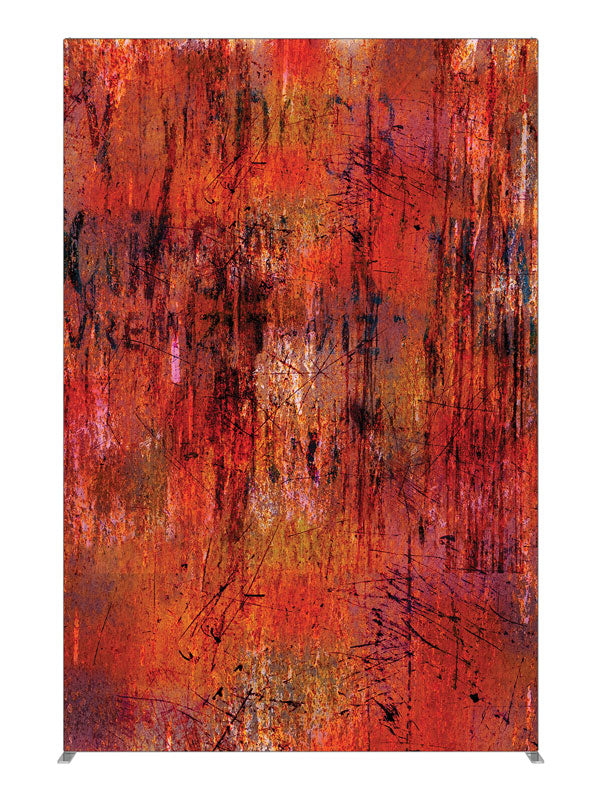 Whitman Orange Grunge Abstract, photography backdrop panel for Denny StudioEdge silicone edge frame, 5 ft