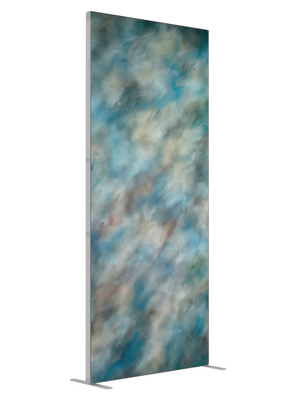 Windsong shown at an angled view, photography backdrop panel for Denny StudioEdge silicone edge frame, 3 ft