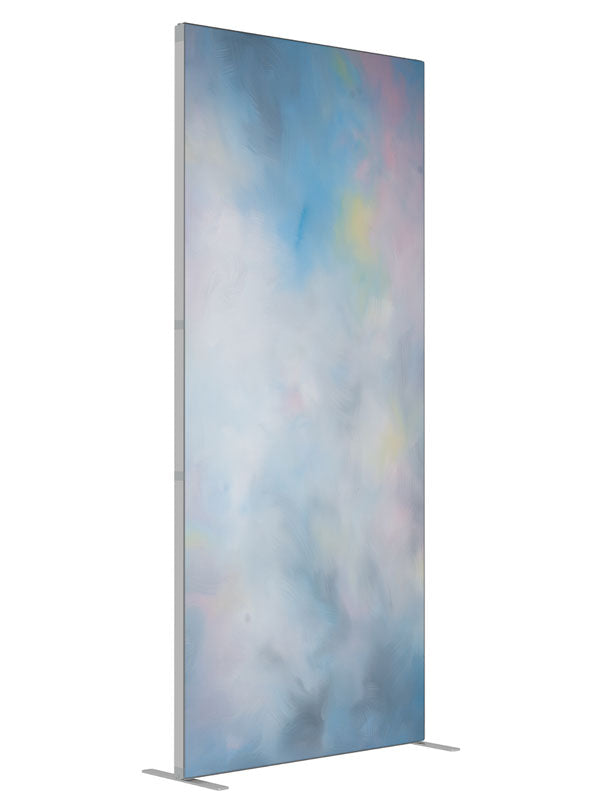 Wispy Pastel shown at an angled view, photography backdrop panel for Denny StudioEdge silicone edge frame, 3 ft