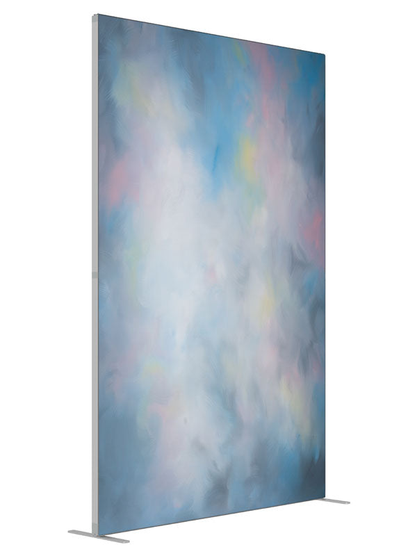 Wispy Pastel shown at an angled view, photography backdrop panel for Denny StudioEdge silicone edge frame, 5 ft