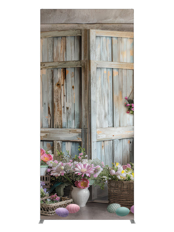 Wooden Door, photography backdrop panel for Denny StudioEdge silicone edge frame, 3 ft