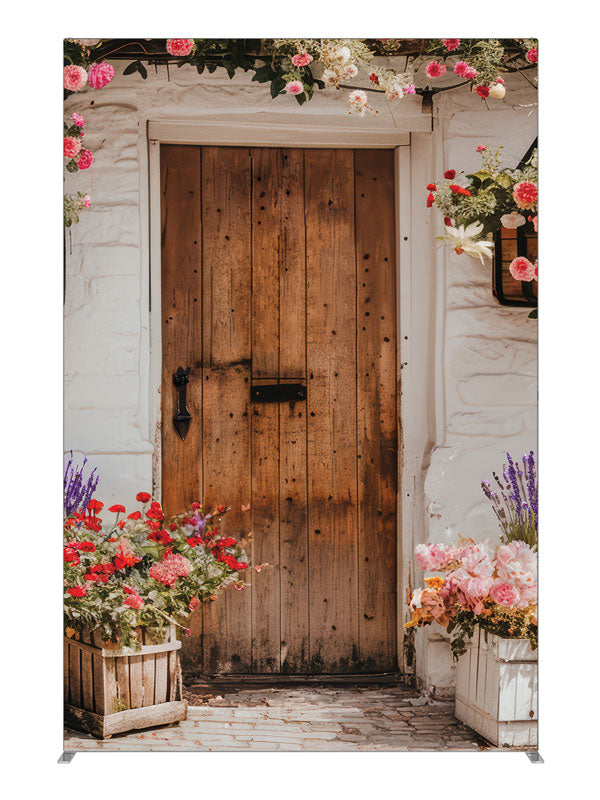 Wooden Door, photography backdrop panel for Denny StudioEdge silicone edge frame, 5 ft