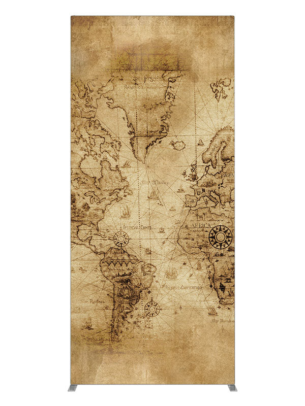 World Map, photography backdrop panel for Denny StudioEdge silicone edge frame, 3 ft