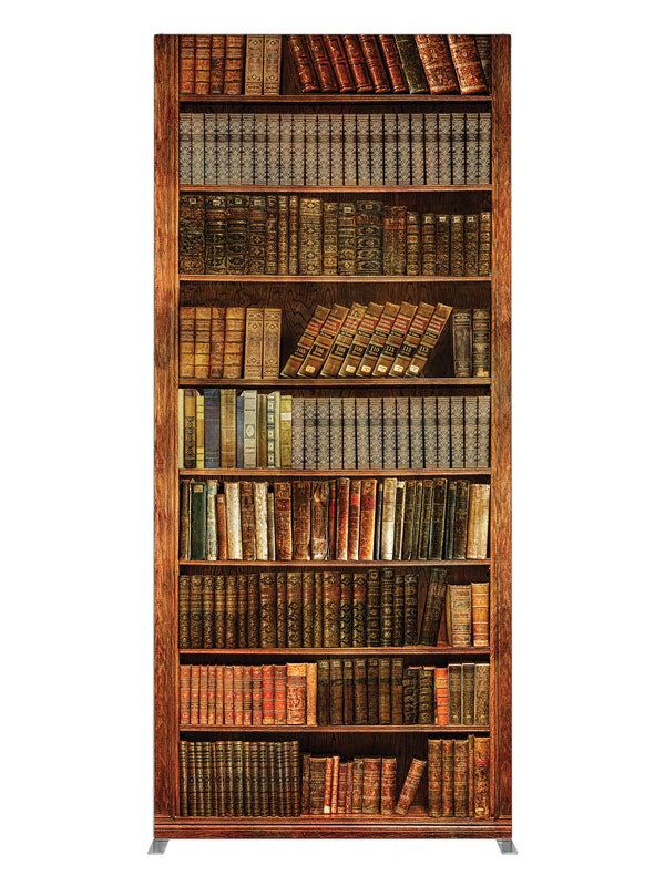 Worn Volumes Book Shelf, photography backdrop panel for Denny StudioEdge silicone edge frame, 3 ft