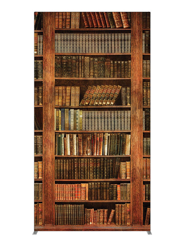 Worn Volumes Book Shelf, photography backdrop panel for Denny StudioEdge silicone edge frame, 4 ft