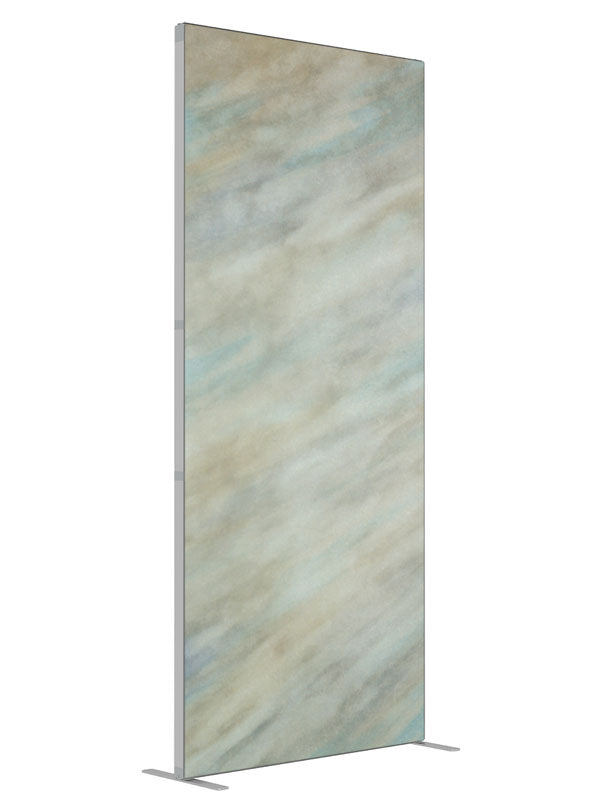 Zara shown at an angled view, photography backdrop panel for Denny StudioEdge silicone edge frame, 3 ft
