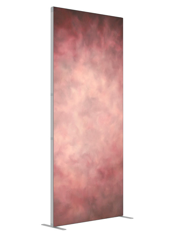 Zhoni shown at an angled view, photography backdrop panel for Denny StudioEdge silicone edge frame, 3 ft