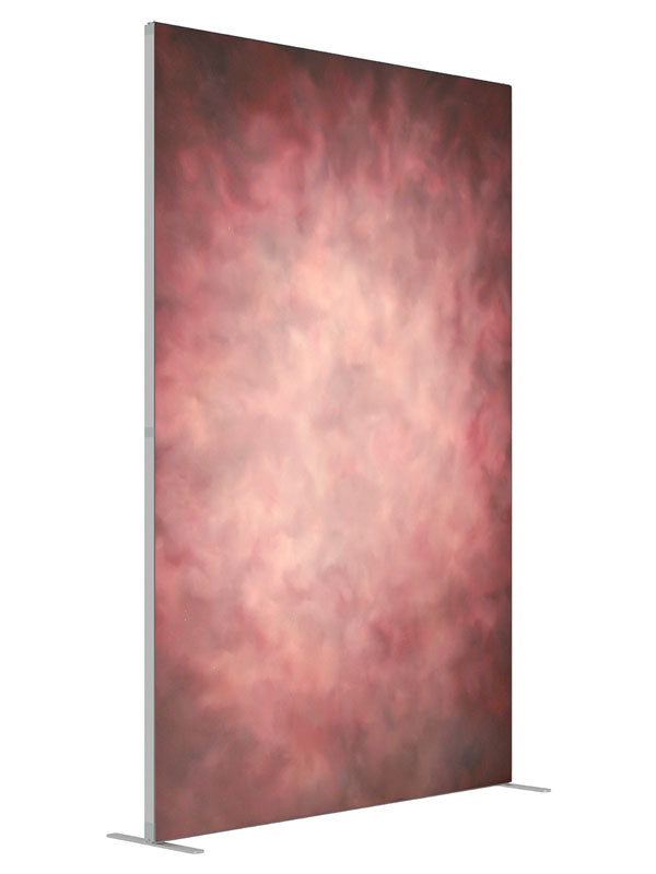 Zhoni shown at an angled view, photography backdrop panel for Denny StudioEdge silicone edge frame, 5 ft