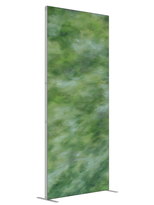Zuga Slate shown at an angled view, photography backdrop panel for Denny StudioEdge silicone edge frame, 3 ft