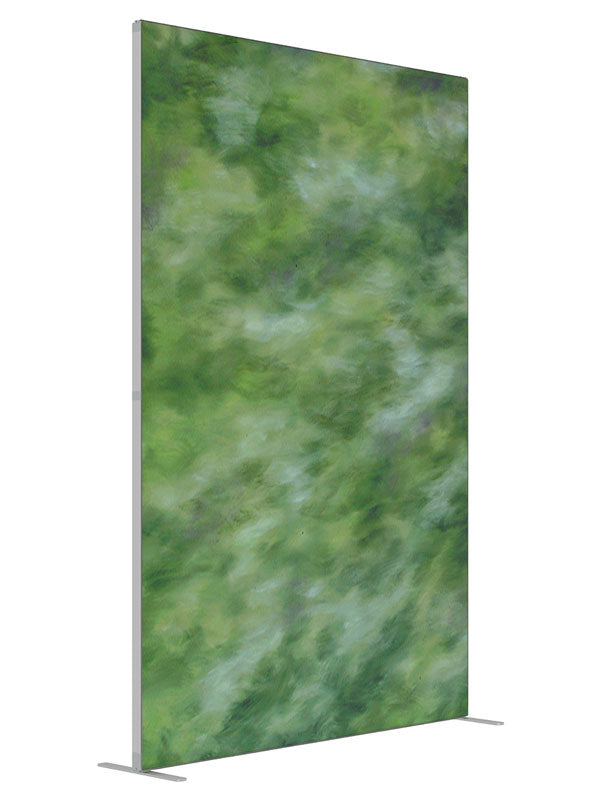 Zuga Slate shown at an angled view, photography backdrop panel for Denny StudioEdge silicone edge frame, 5 ft