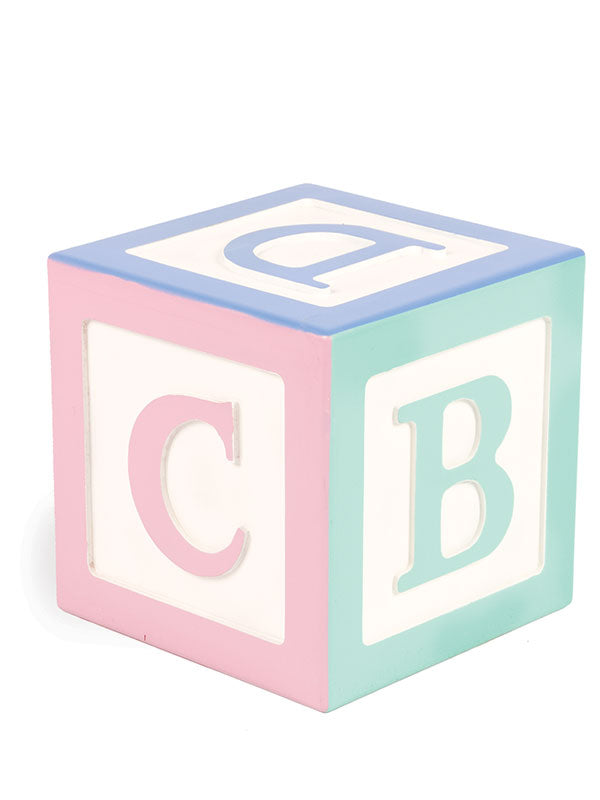 baby blocks clipart pink