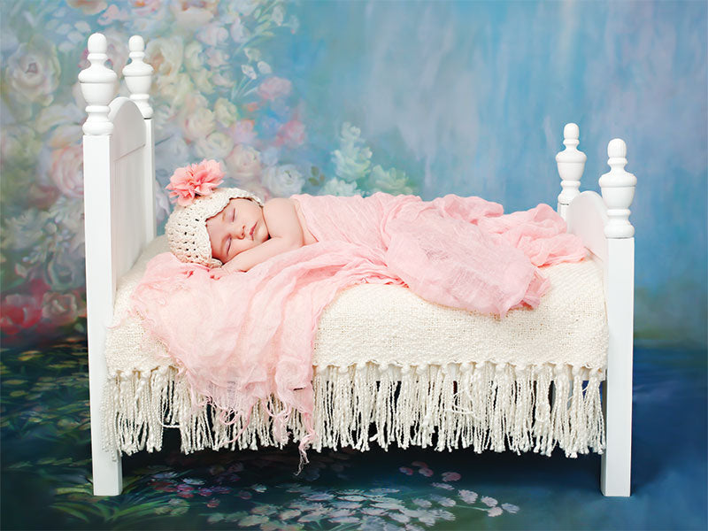 Water Flowers Printed Photography Backdrop