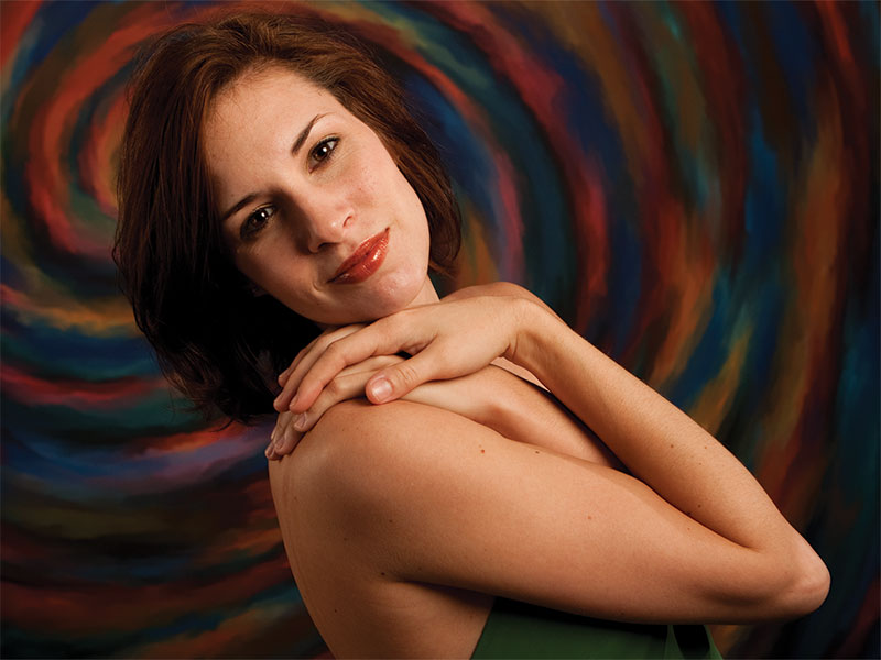 Eye-catching spiral design ideal for high-impact studio shoots.