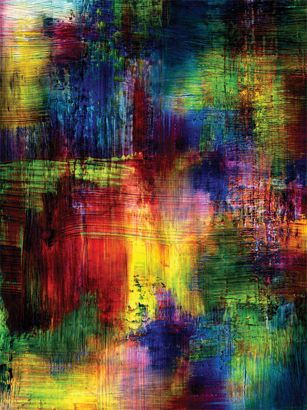 Bright, abstract painted backdrop perfect for senior portraits and school photography