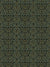 Classic green and gold damask pattern on black background for formal portraits.