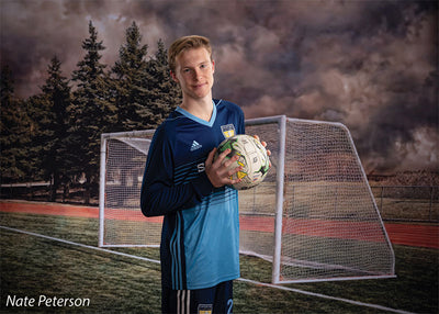 Neighborhood Soccer Printed Photography Backdrop