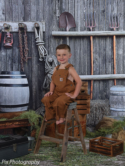 rustic wood western photography backdrop