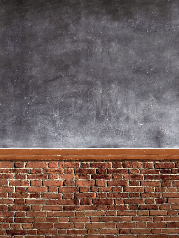 chalkboard and brick backdrop for phtoography