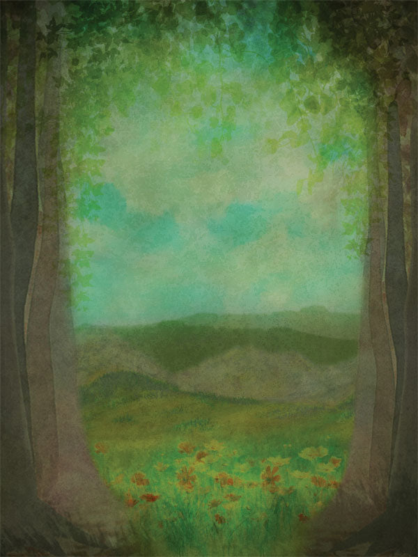 Painted Forest Printed Photography Backdrop