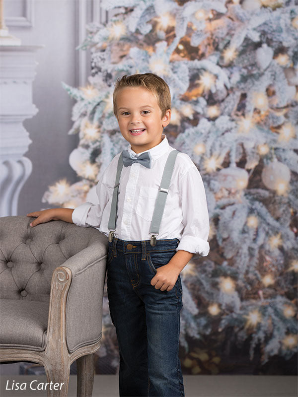 Christmas backdrop White