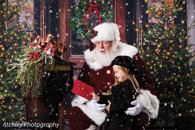 Christmas Market Printed Photo Backdrop