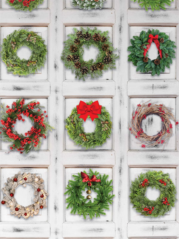 Christmas Wreath Photography backdrop