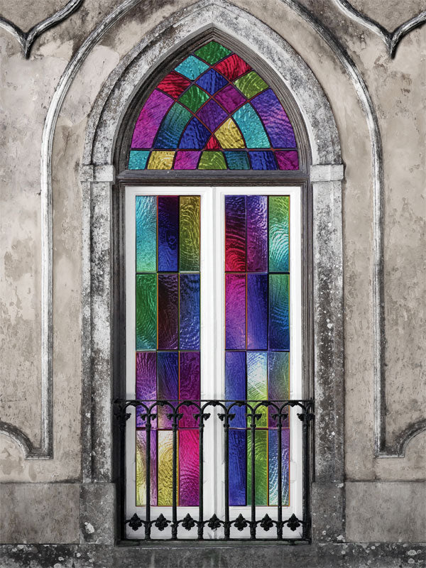 First Communion Window Printed Photo Backdrop