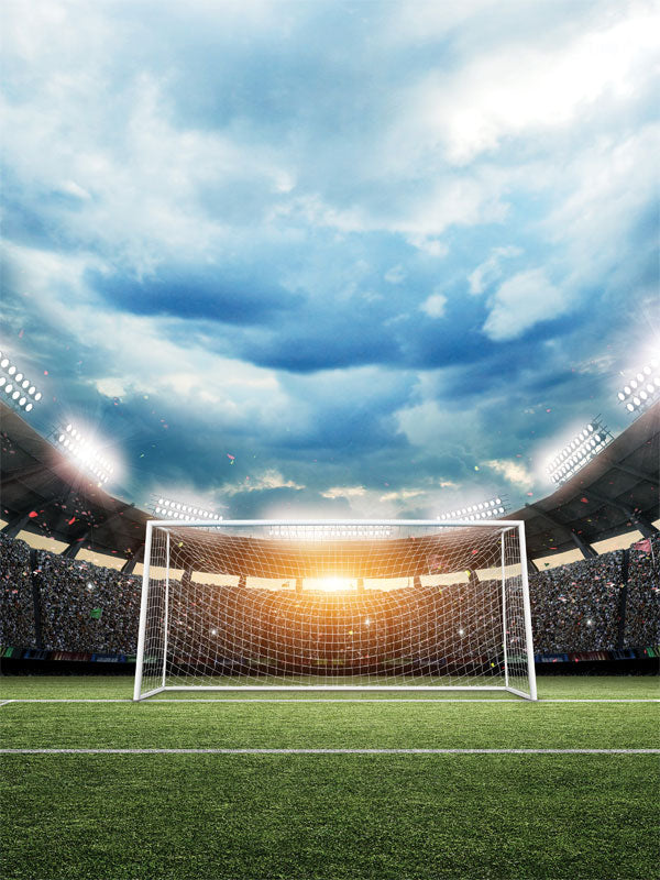 Soccer Sky Printed Photo Backdrop