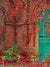 Autumn Brick Courtyard Backdrop for Photography