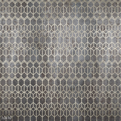 Hex Silver and Gray Background