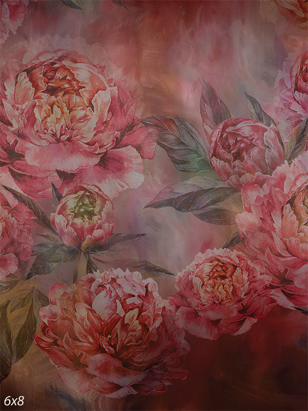 Peonies Backdrop for Photography