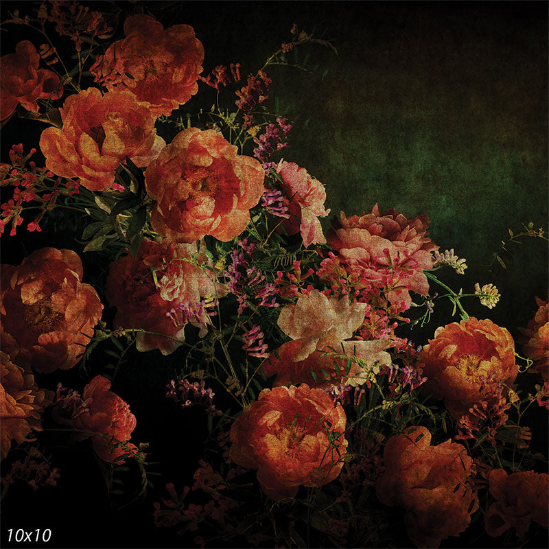 Renaissance Floral Photo Backdrop