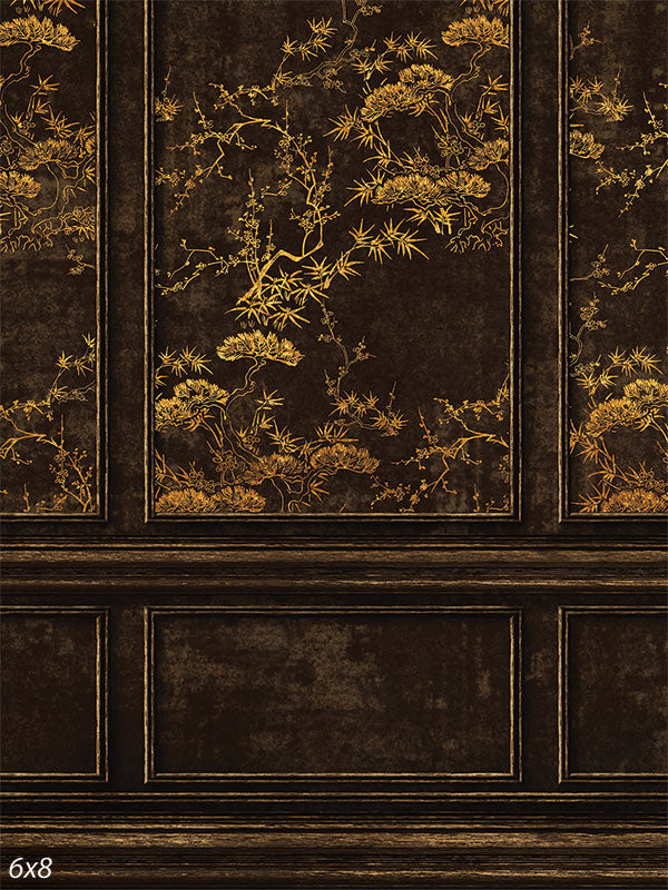 Gold Chinoiserie Photographer Backdrop