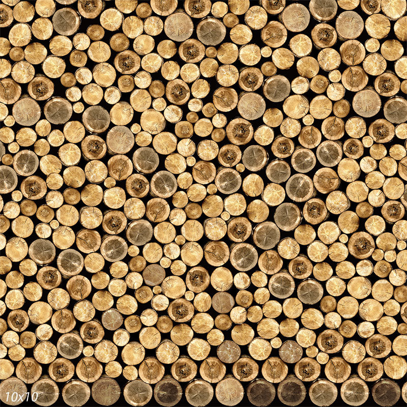 Stacked Wood Backdrop for Photos