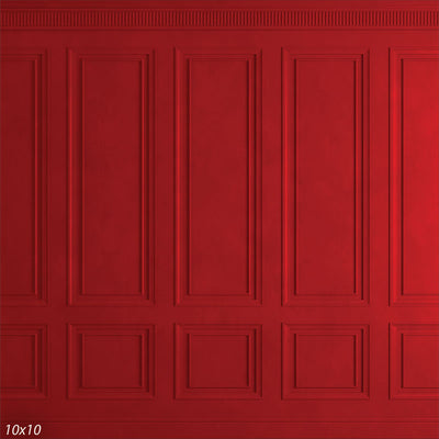 Red Texture Wainscot Backdrop