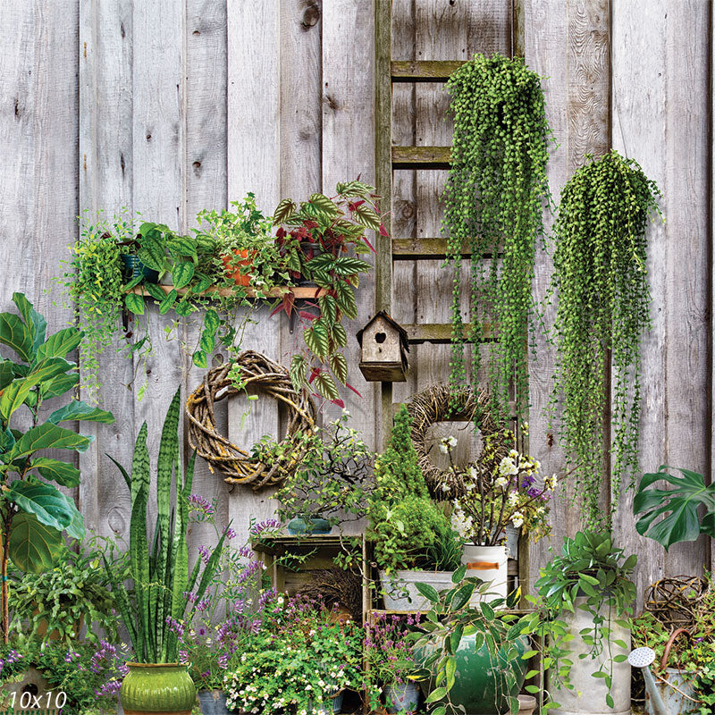 Spring Wood Wall Backdrop