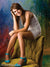 Backdrop evoking cinematic brush effects with wide tonal range.