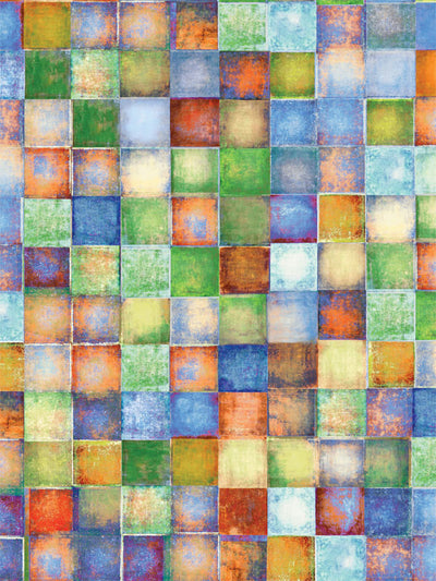 Colorful Abstract Square Photography Backdrop - A vibrant, multi-colored abstract square photography backdrop ideal for bright and dynamic professional photoshoots.