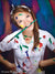 Spectrum of brushstroke colors ranging from emerald to gold on dark base.