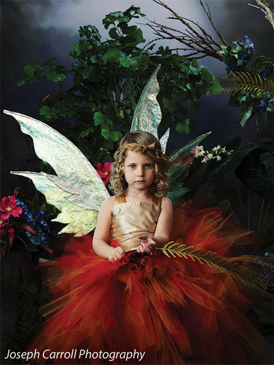Dreamlike forest backdrop for soft, stylized portraits.