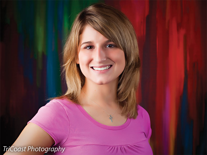 A mural of shifting colors and energy, perfect for dramatic portraits.