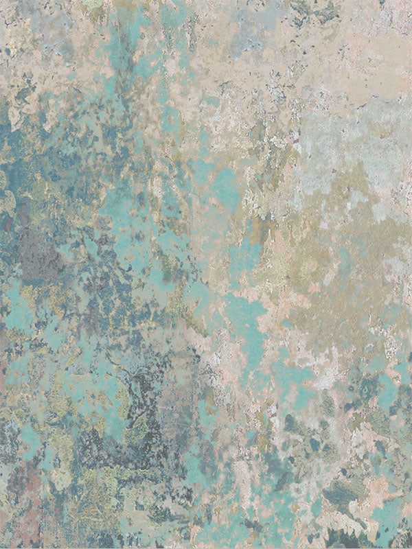 Distressed Teal and Pastel Photography Backdrop - Photography backdrop featuring distressed teal and pastel hues with a weathered texture, ideal for artistic and soft-themed photoshoots.