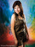 Backdrop pulling visual energy inward through radial brush movement.