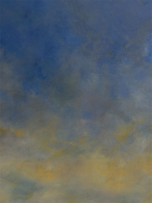 Evening Sky Backdrop for Photography - A photography backdrop with soft, moody blue and golden hues, depicting an evening sky.