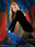 Energetic blend of red, blue, and green brush strokes creating motion-rich texture.