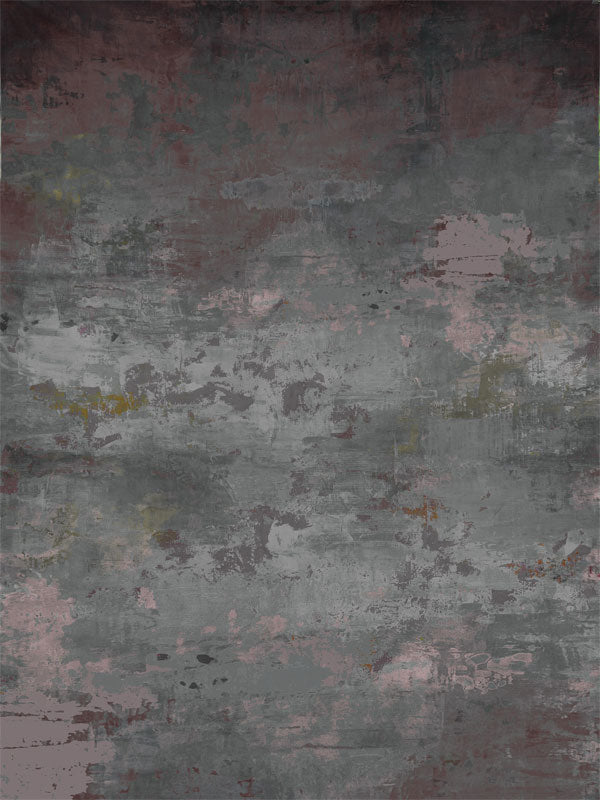 Grungy gray abstract photography backdrop with distressed textures, ideal for professional portrait and studio use.