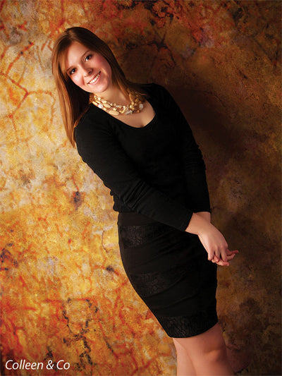 Photography backdrop with antique styling for rich, moody imagery.