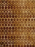 Golden Geometric Pattern Photography Backdrop - Photography backdrop with an intricate geometric pattern in golden hues, featuring interlocking hexagons on a brown background.