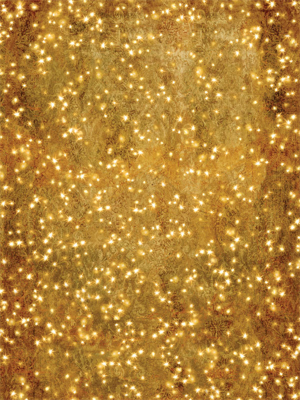 Golden Sparkling Bokeh Photography Backdrop - Golden sparkling bokeh photography backdrop, ideal for holiday, event, or luxury-themed professional photoshoots.