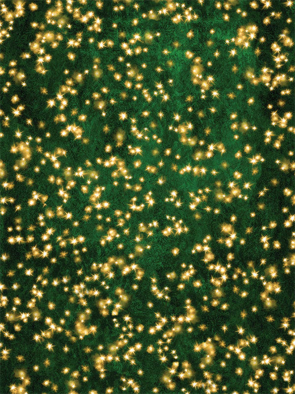 Green and Gold Sparkling Bokeh Photography Backdrop - Green and gold sparkling bokeh photography backdrop, perfect for holiday, event, and professional photoshoots.